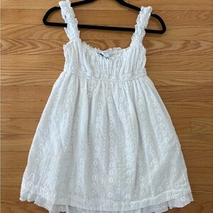 White Lace Mini Dress